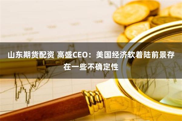 山东期货配资 高盛CEO：美国经济软着陆前景存在一些不确定性